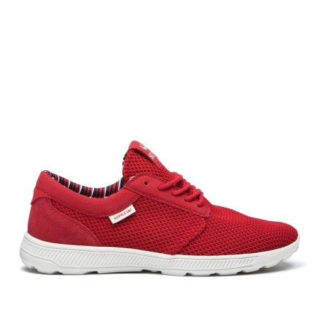 Supra Hammer Run Mens Low Tops Shoes Red UK 26LHE